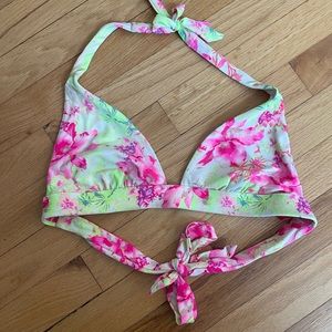 Victoria’s Secret Neon Floral Bikini Top